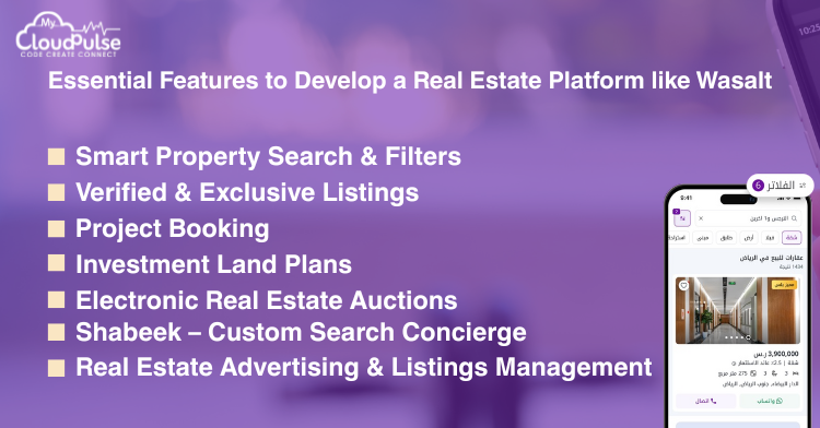 Develop a Real Estate Platform like Wasalt