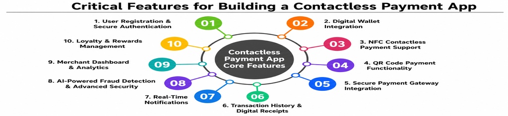 Critical features for building a contactless payment app