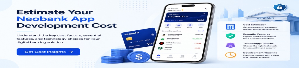 Estimate your Neobank App Development Cost