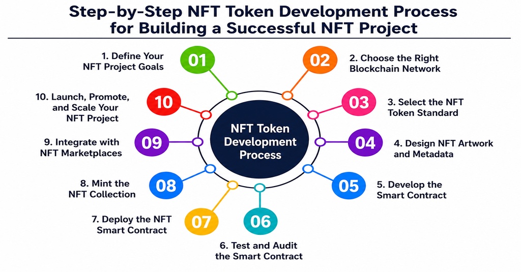 Step-by-Step NFT Token Development Process for Building a Successful NFT Project