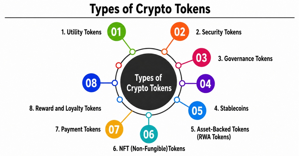 different types of crypto tokens
