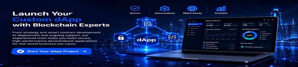 Launch your custom dApp with blockchain experts