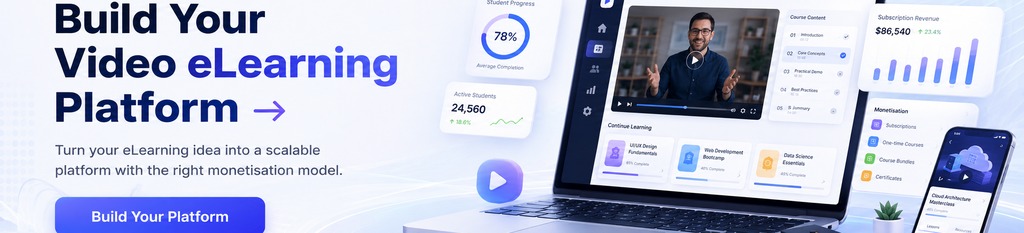 Build your videos eLearnign Platform